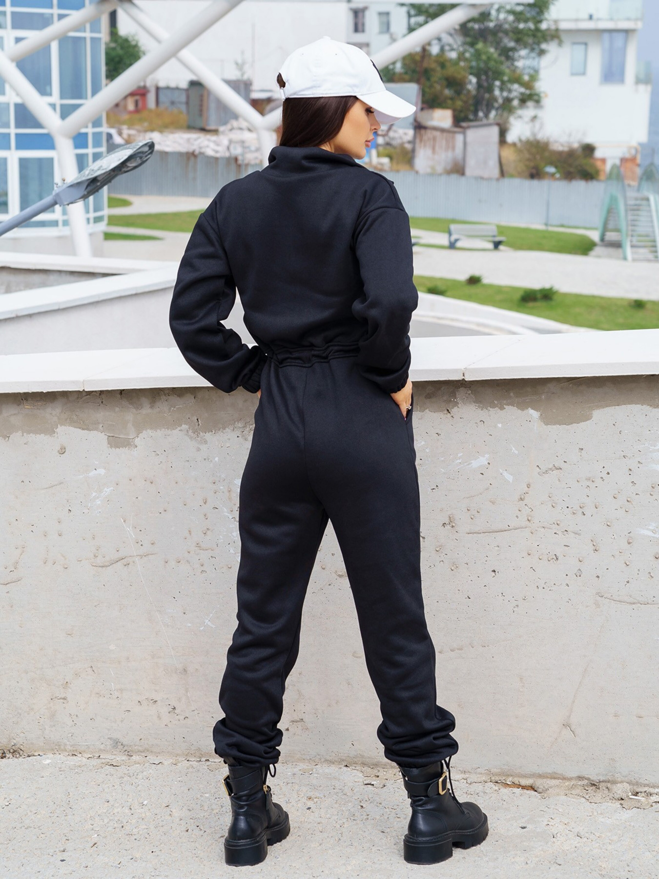 Комбінезон ISSA Plus модель 13562_black Комбінезон ISSA Plus модель 13562_black Фото