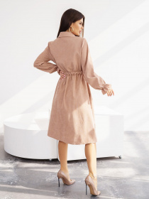 Платье миди ISSA Plus модель SA-349_beige Фото