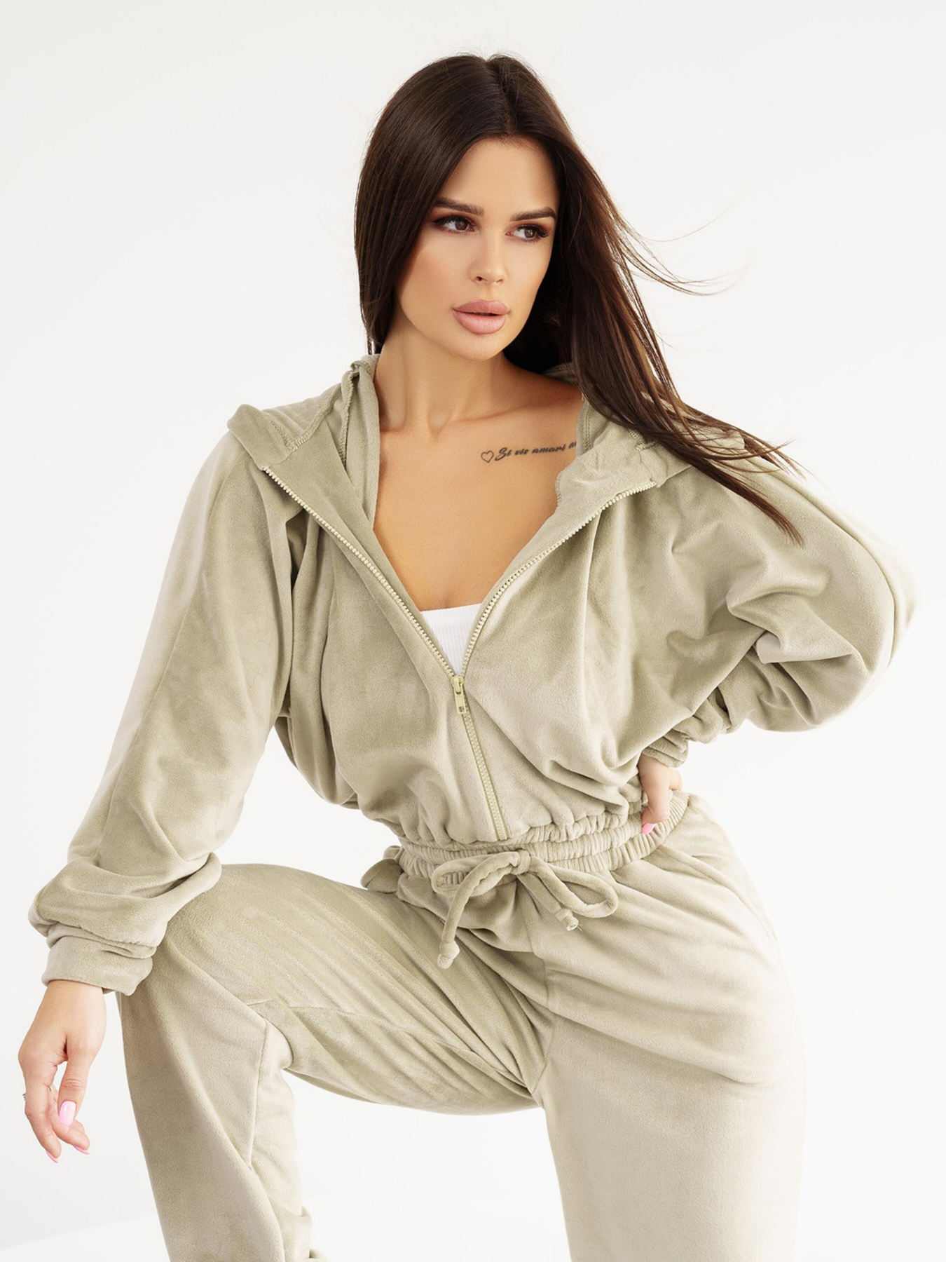 Комбинезон ISSA Plus модель SA-431_olive Фото