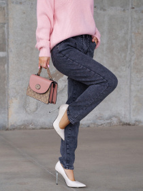 Джинси мом ISSA Plus модель WN20-309_grey Фото