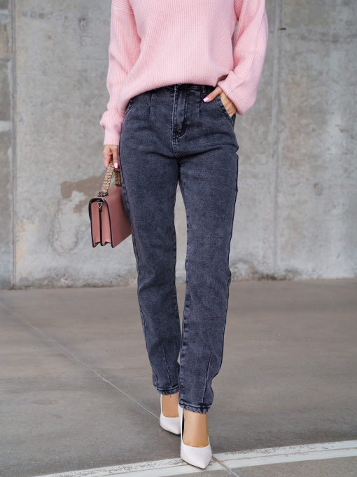 Джинсы мом ISSA Plus модель WN20-309_grey Фото