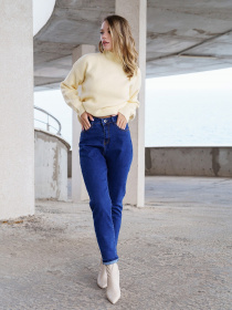 Джинсы мом ISSA Plus модель WN20-311_blue Фото