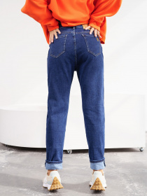 Джинси мом ISSA Plus модель WN20-312_blue Фото