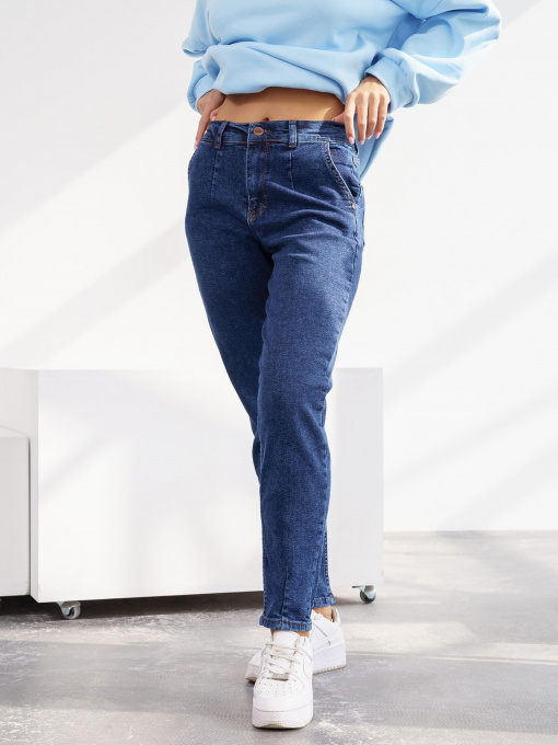 Джинсы мом ISSA Plus модель WN20-314_blue Фото