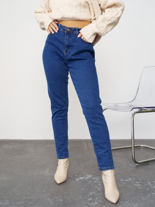 Джинсы мом ISSA Plus модель WN20-319_blue Фото
