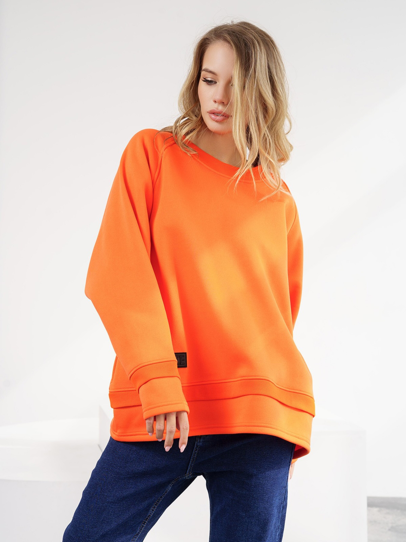 Світшот ISSA Plus модель 13561_orange Фото