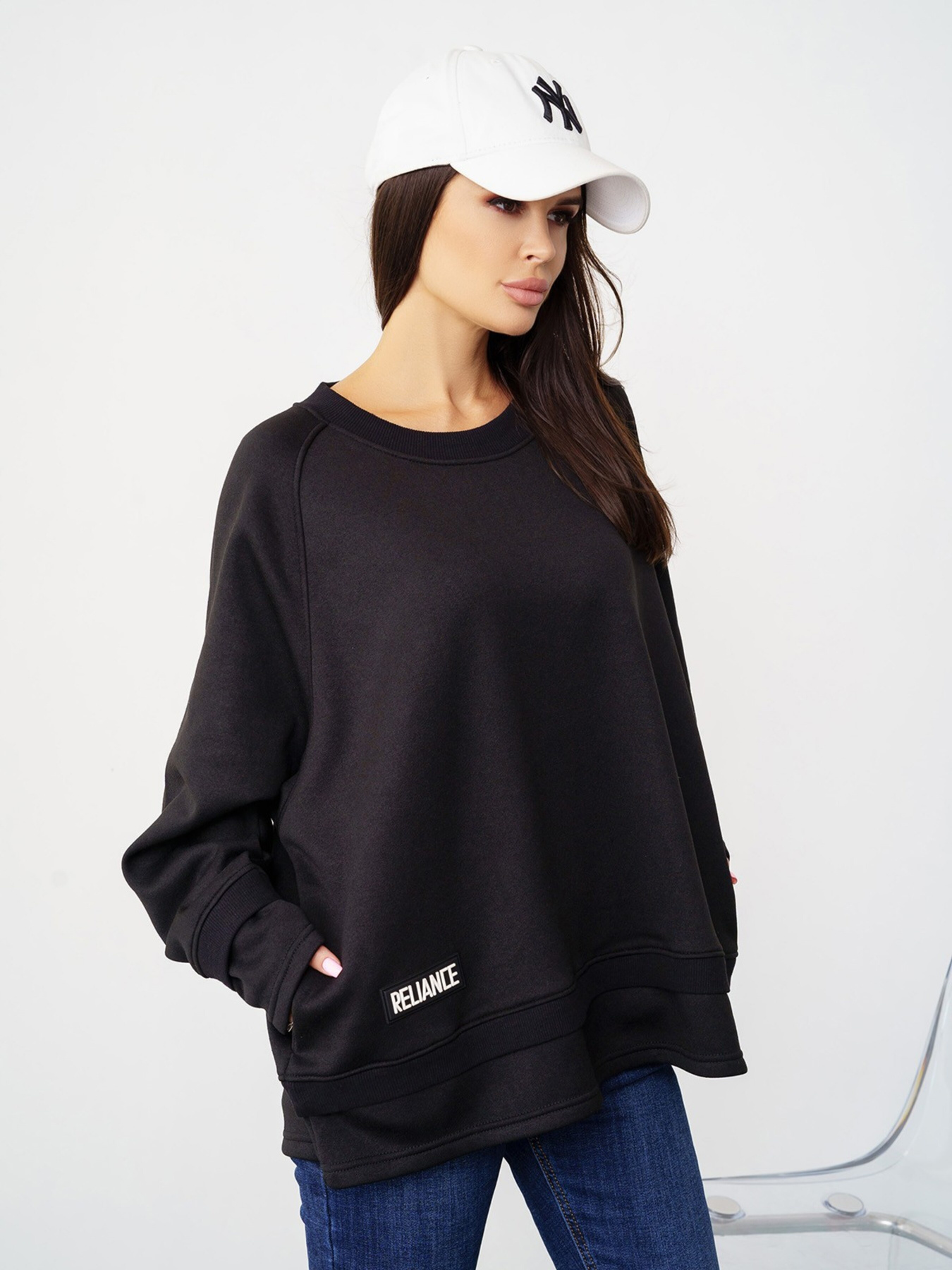 Світшот ISSA Plus модель 13561_black Фото