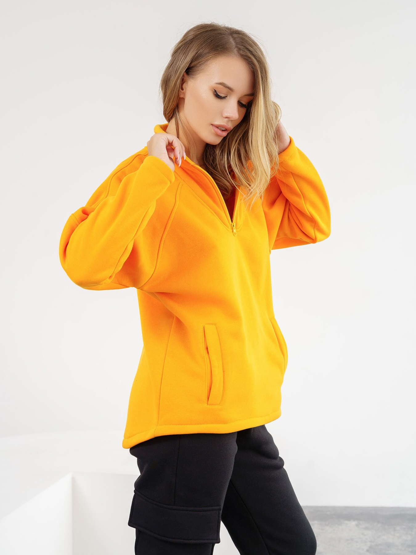Кофта ISSA Plus модель 13564_mustard Фото