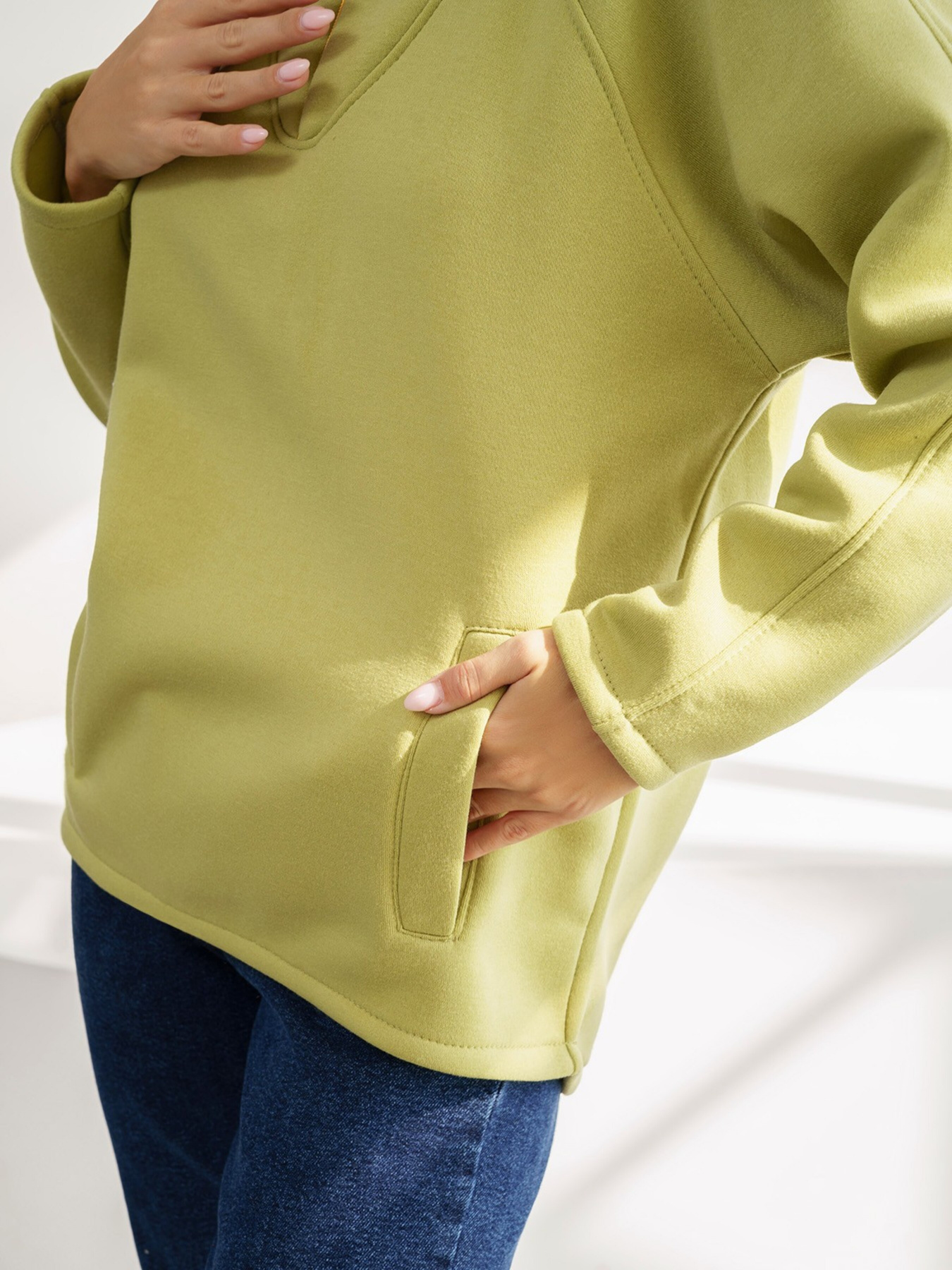 Кофта ISSA Plus модель 13564_olive Фото