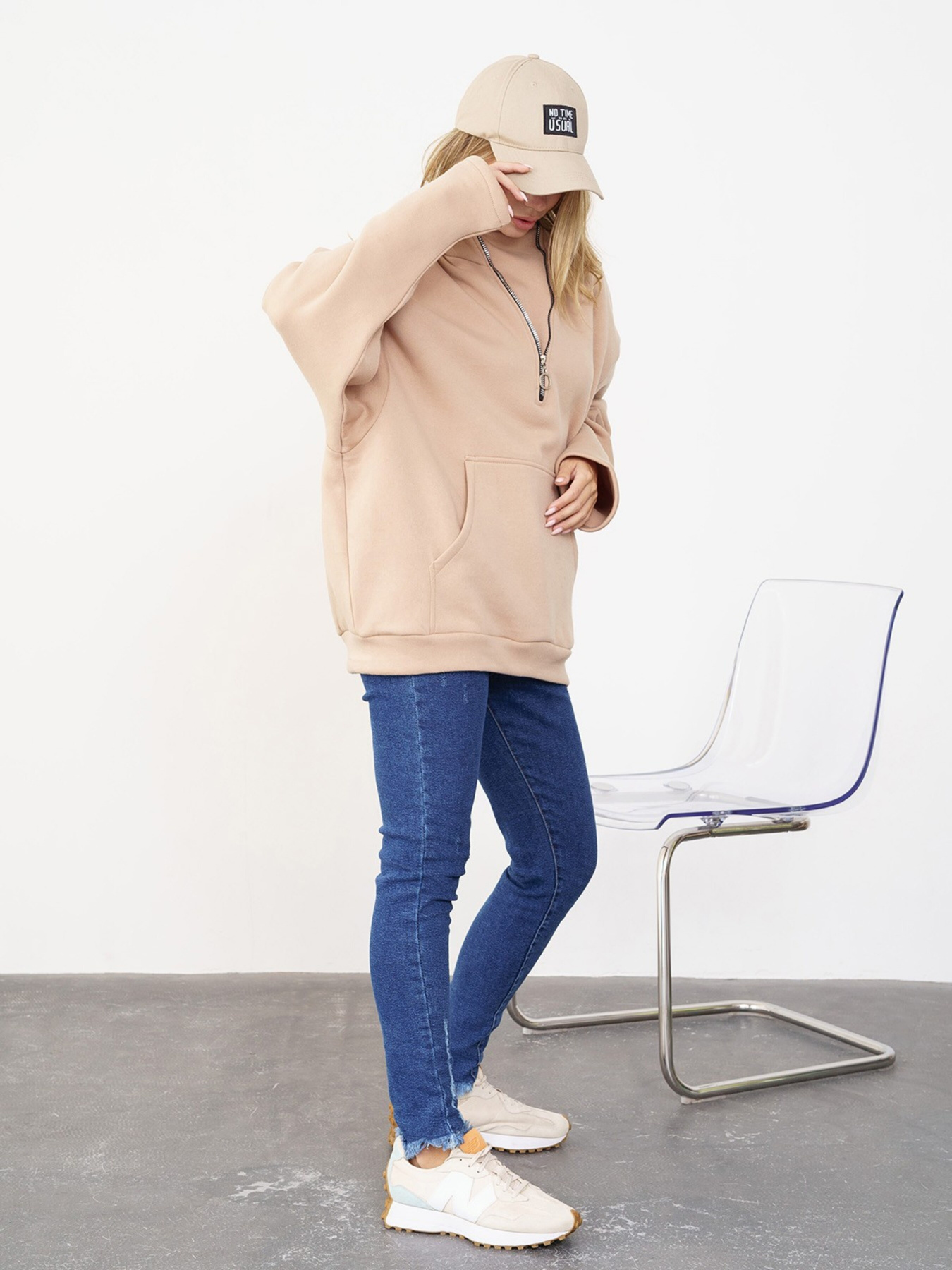 Худи ISSA Plus модель 13566_beige Фото