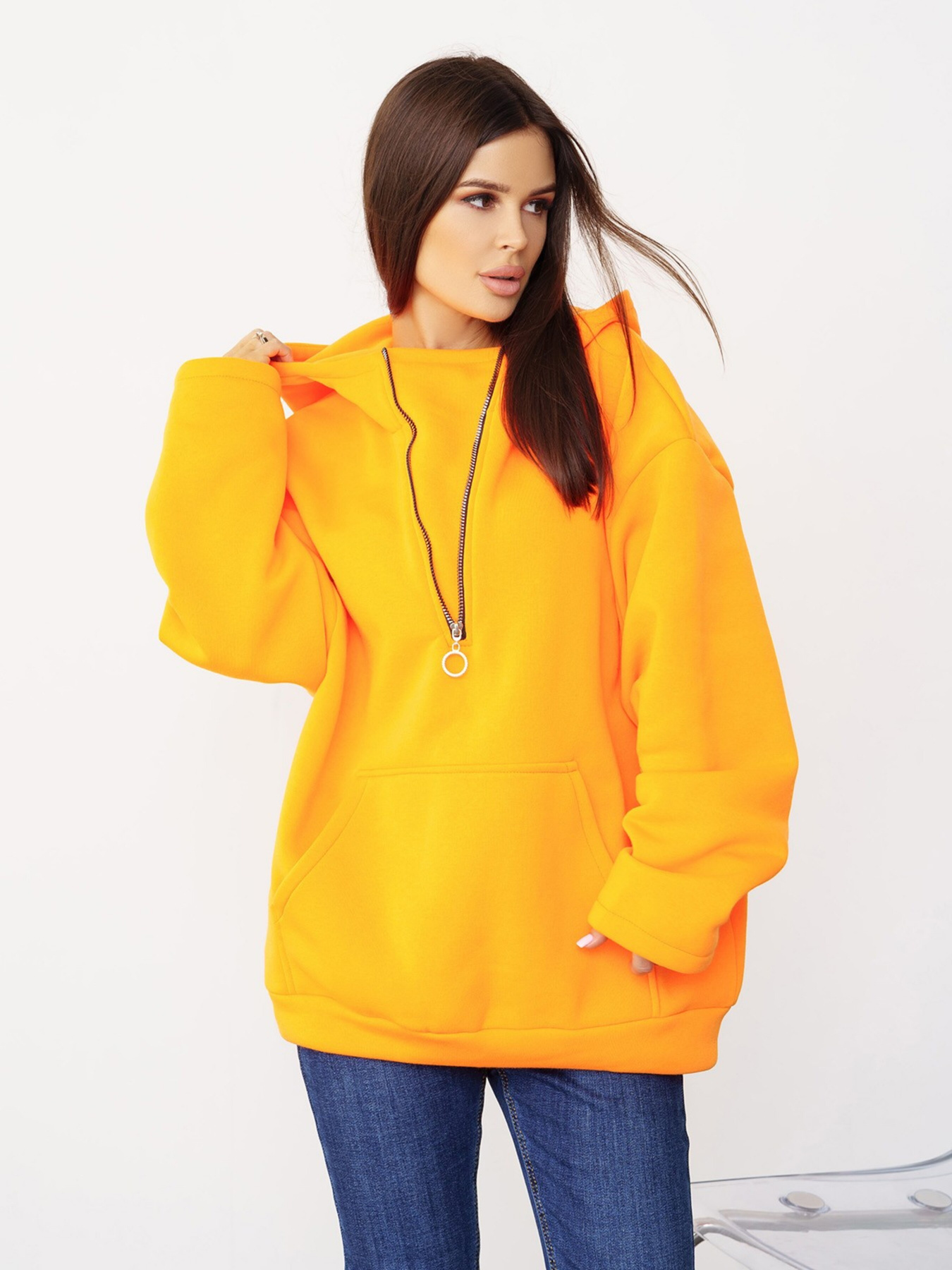 Худи ISSA Plus модель 13566_orange Фото