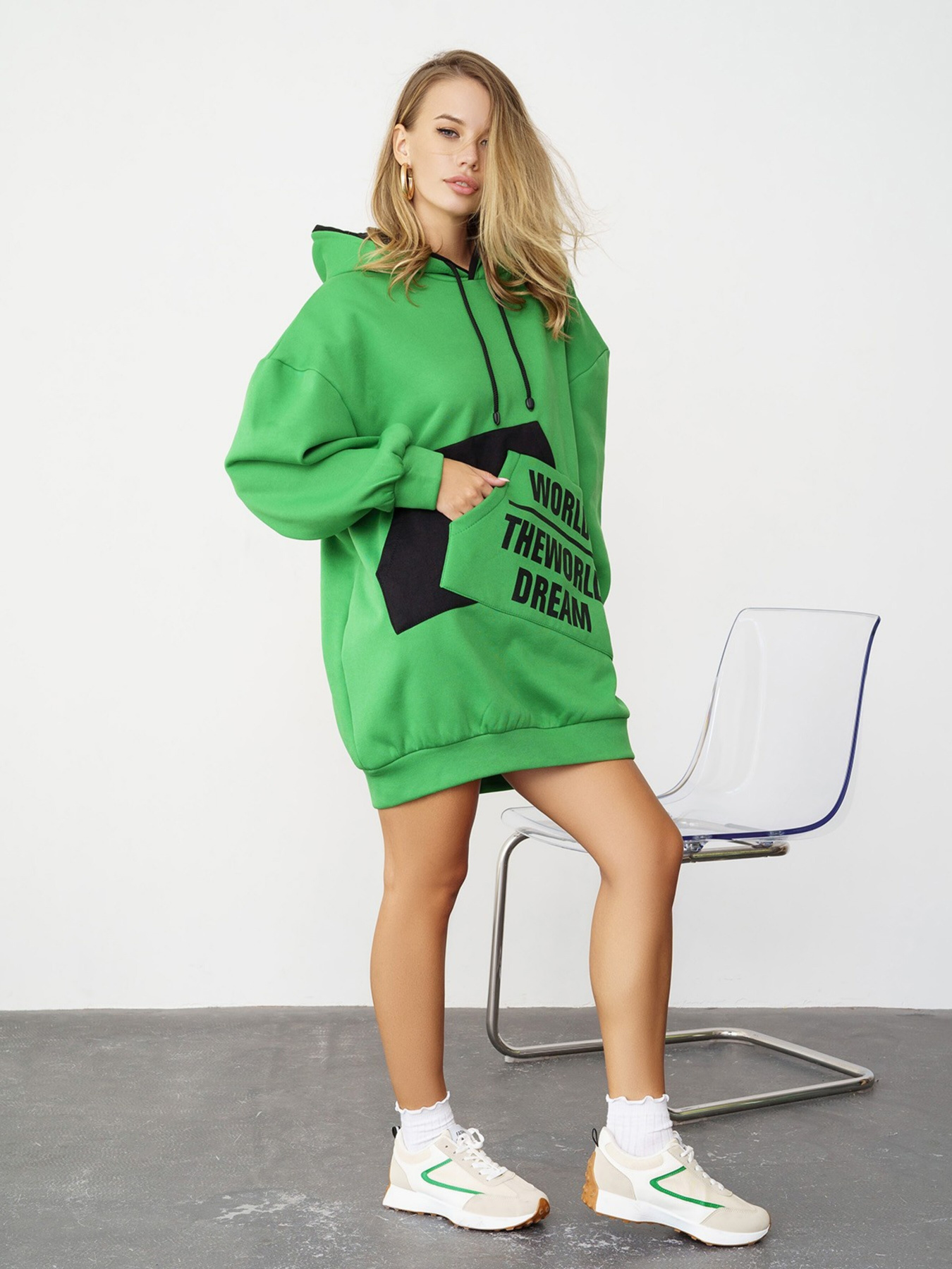 Туніка ISSA Plus модель 13568_green Фото