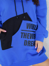 Туника ISSA Plus модель 13568_blue Туника ISSA Plus модель 13568_blue Фото