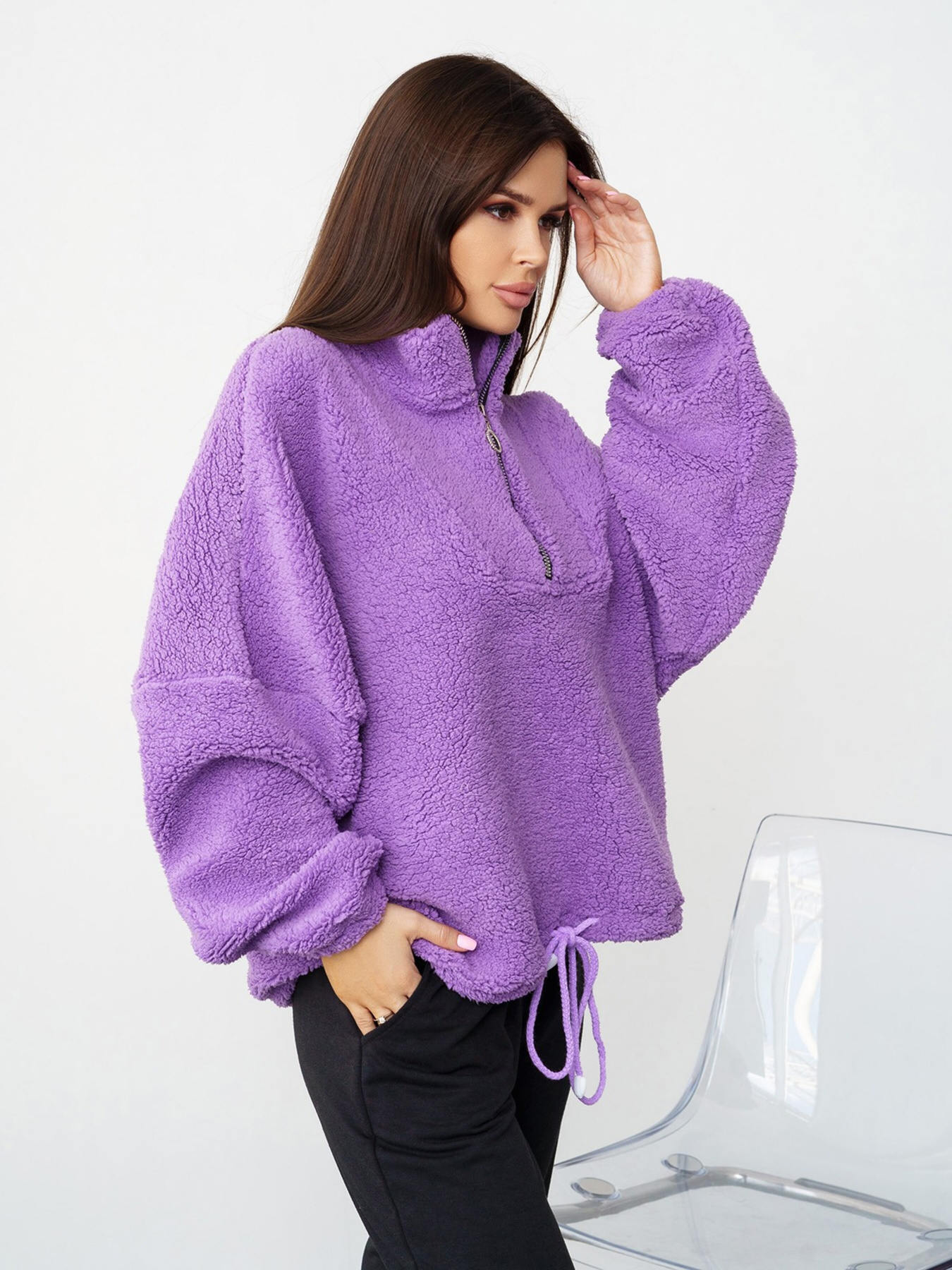 Кофта ISSA Plus модель 13579_lilac Фото