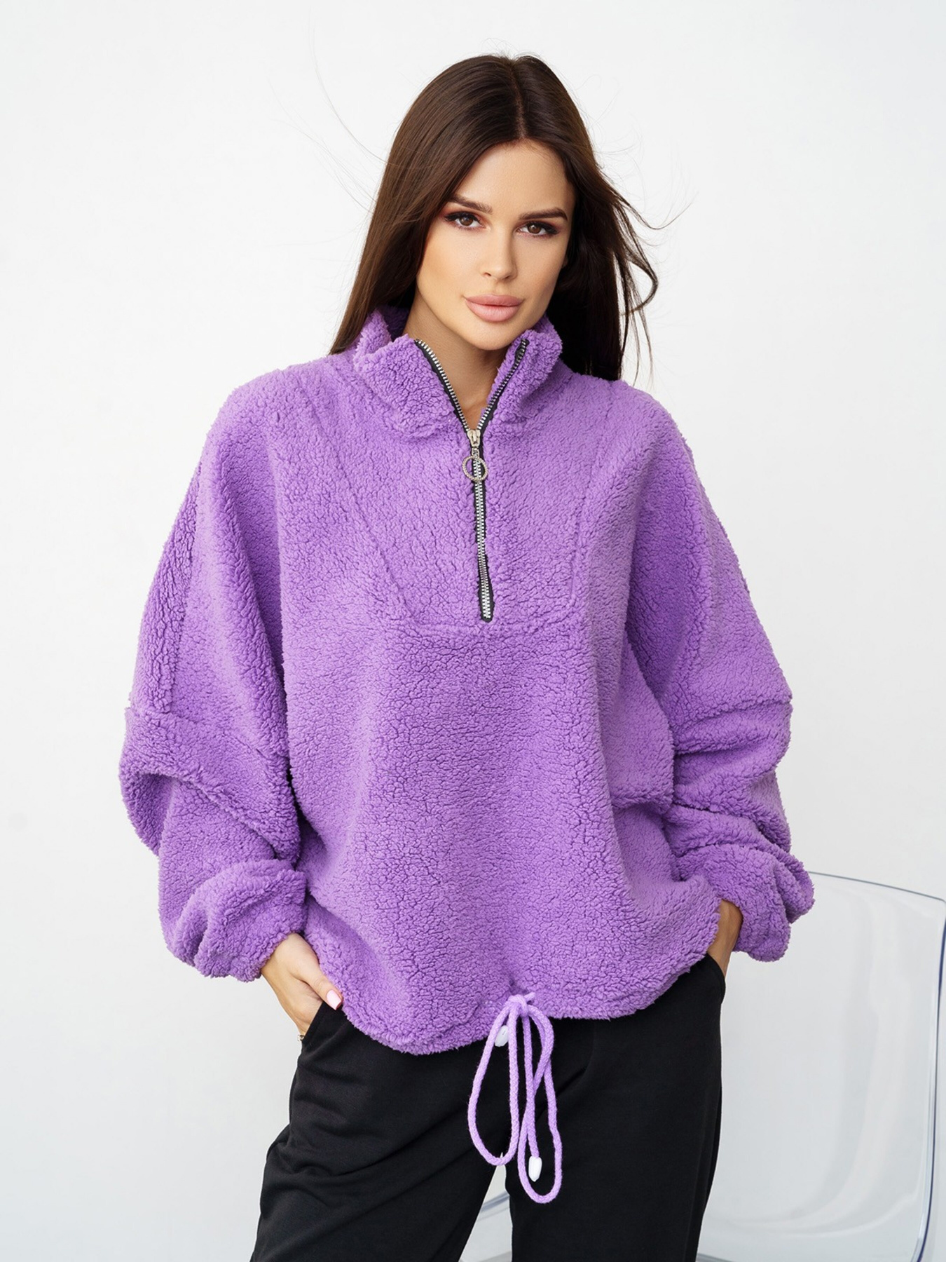 Кофта ISSA Plus модель 13579_lilac Фото