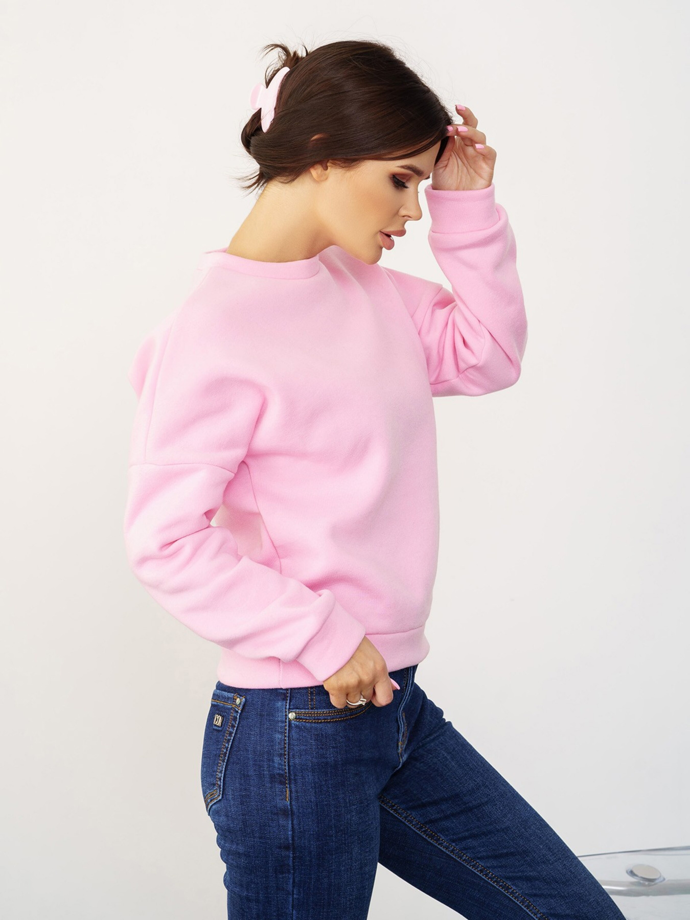 Свитшот ISSA Plus модель SA-428_pink Фото