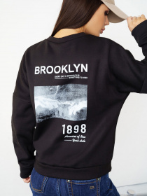 Світшот ISSA Plus модель SA-428_black Світшот ISSA Plus модель SA-428_black Фото