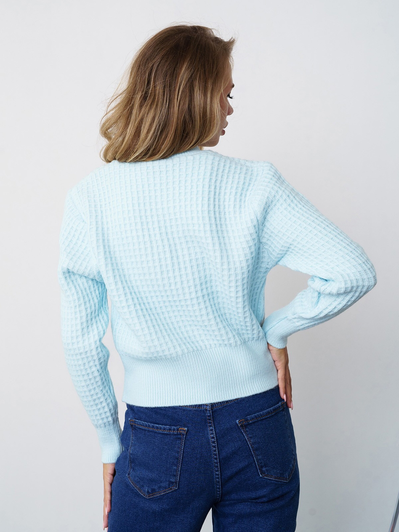 Светр ISSA Plus модель WN20-323_blue Светр ISSA Plus модель WN20-323_blue Фото