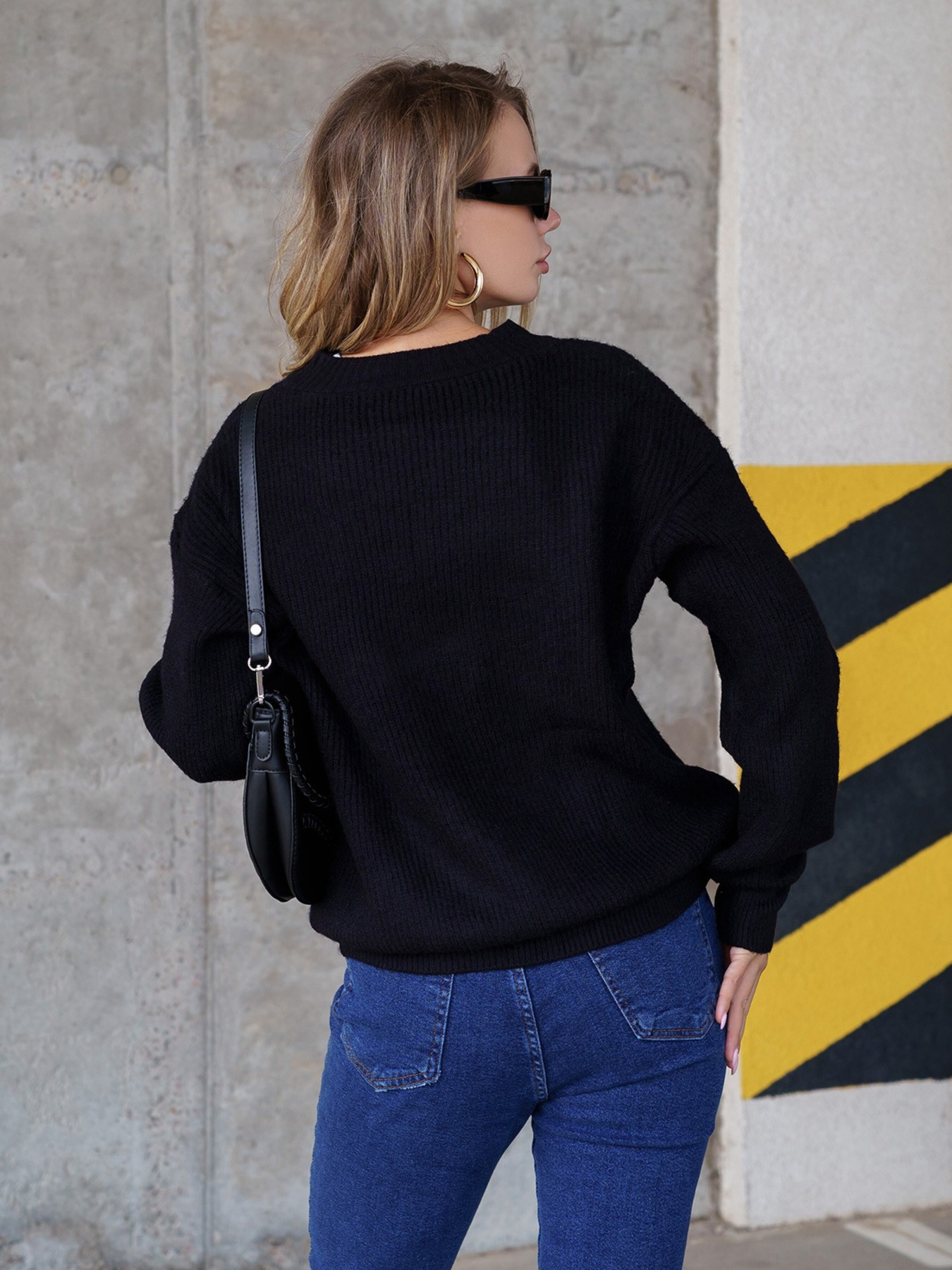 Свитер ISSA Plus модель WN20-324_black Фото