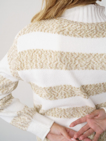 Свитер ISSA Plus модель WN20-331_whitebeige Фото