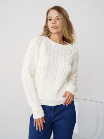 Свитер ISSA Plus модель WN20-334_white Фото