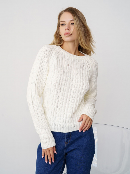 Свитер ISSA Plus модель WN20-334_white Фото