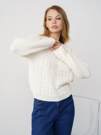 Свитер ISSA Plus модель WN20-334_white Фото