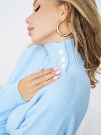 Свитер ISSA Plus модель WN20-345_blue Фото