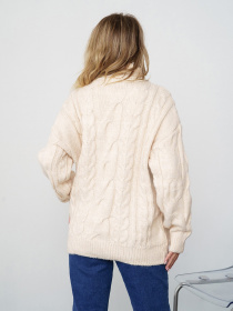 Свитер ISSA Plus модель WN20-348_beige Фото