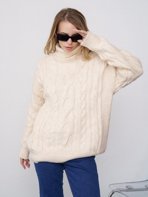 Свитер ISSA Plus модель WN20-348_beige Фото