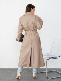 Плащ ISSA Plus модель 13584_beige Фото