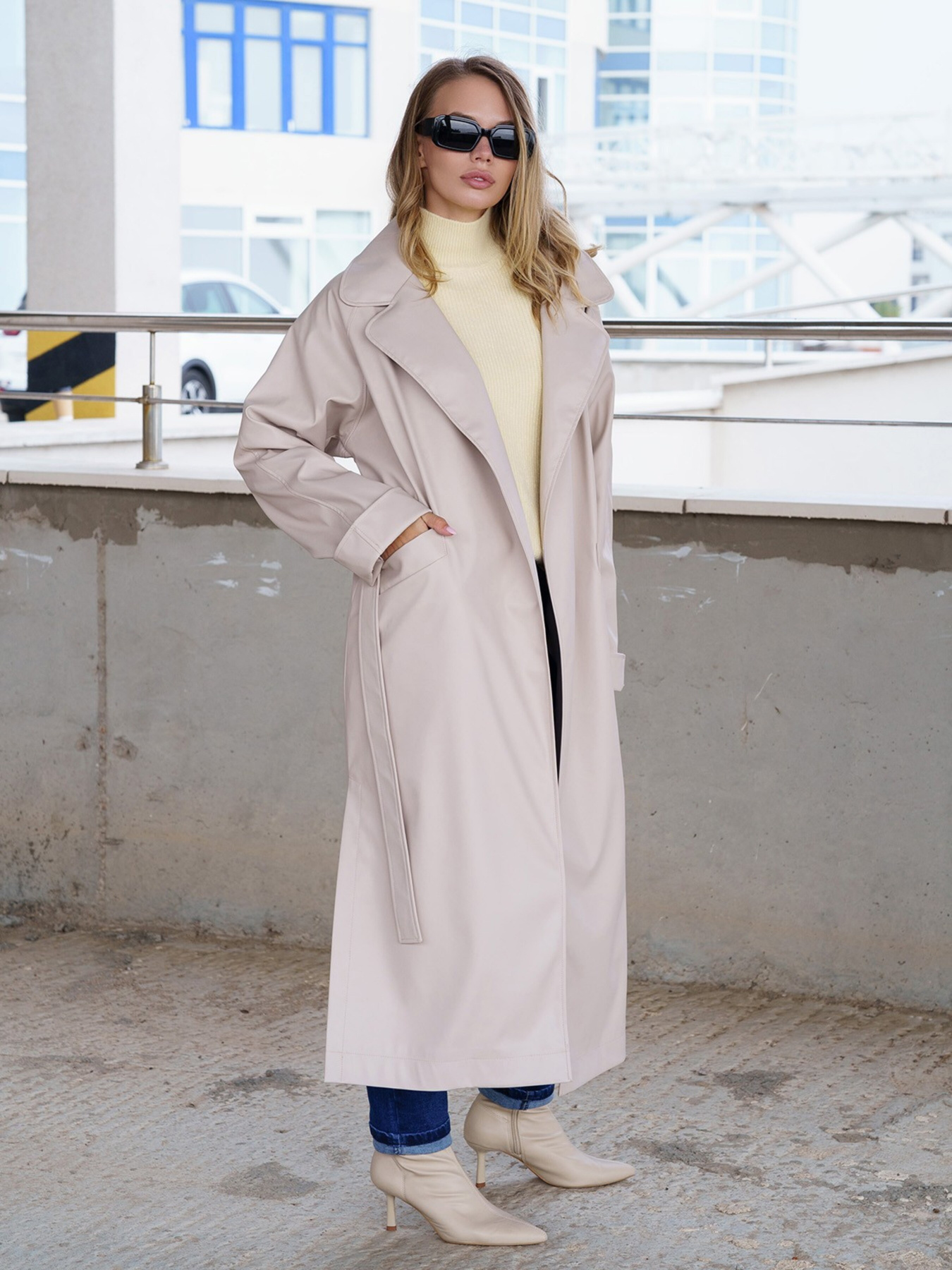 Тренч ISSA Plus модель 13585_lightbeige Тренч ISSA Plus модель 13585_lightbeige Фото