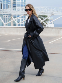 Тренч ISSA Plus модель 13585_black Фото