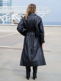 Тренч ISSA Plus модель 13585_black Фото