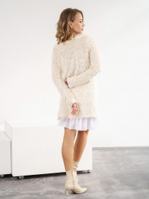 Сукня міні ISSA Plus модель 12182A_beige Фото