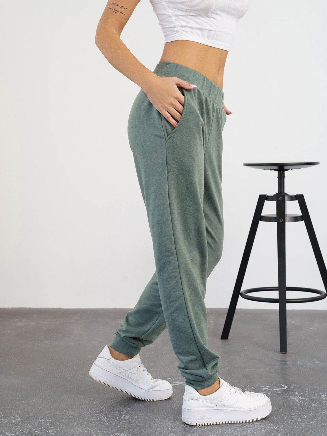 Штаны спортивные ISSA Plus модель 13567_olive Фото