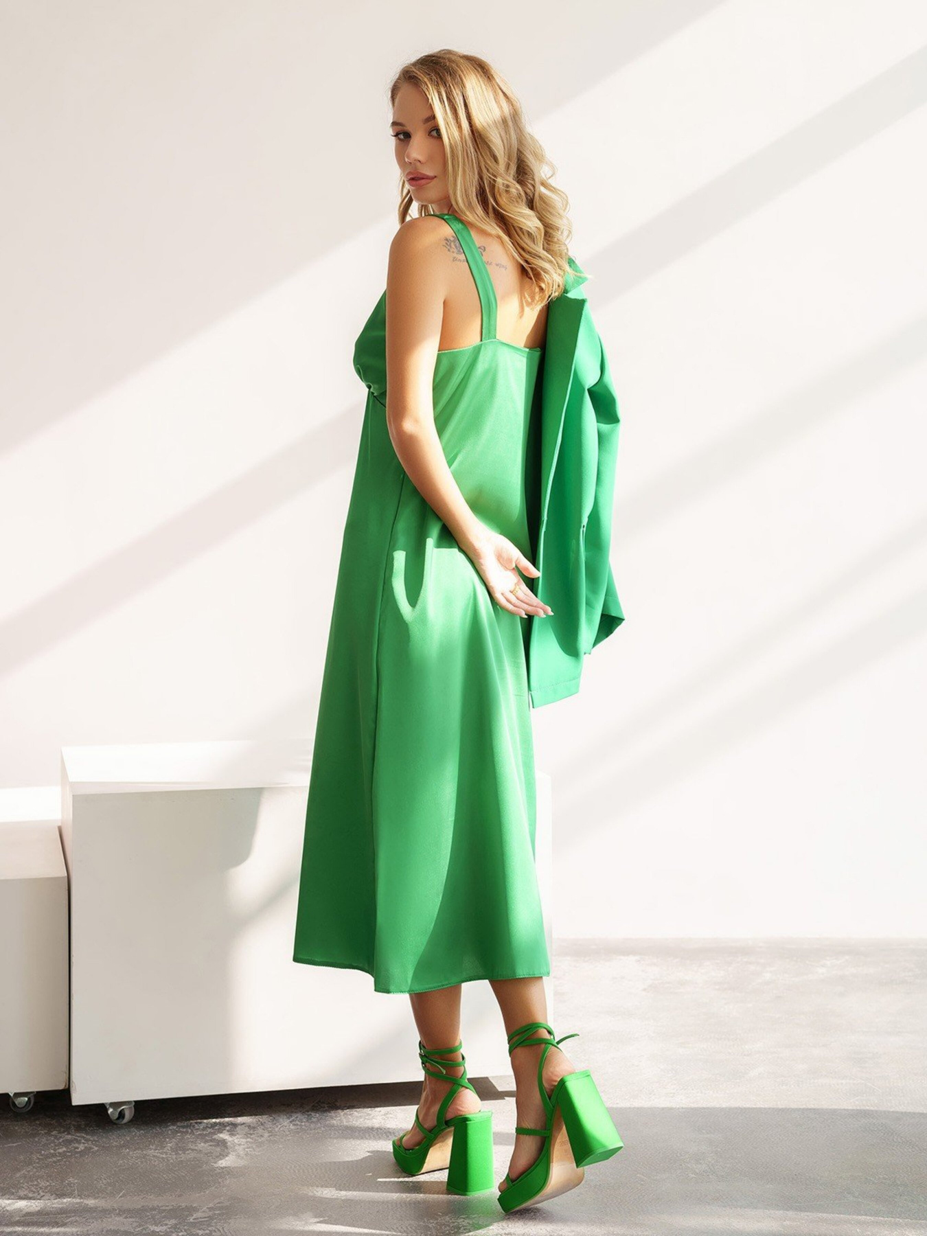 Костюм ISSA Plus модель 13582_green Фото