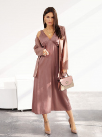 Костюм ISSA Plus модель 13582_brown Фото