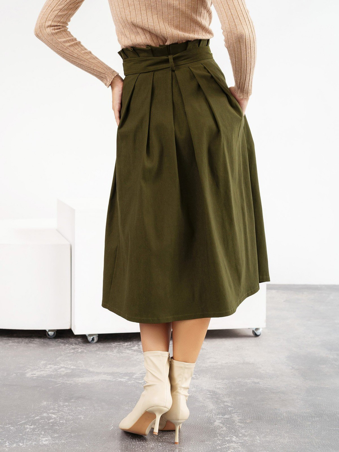 Спідниця міді ISSA Plus модель 13583_hacks Фото