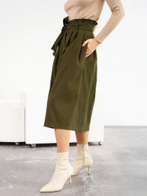 Спідниця міді ISSA Plus модель 13583_hacks Фото