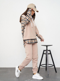 Спортивный костюм ISSA Plus модель SA-322_beige Фото