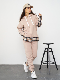 Спортивный костюм ISSA Plus модель SA-322_beige Фото