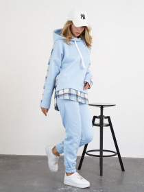 Спортивний костюм ISSA Plus модель SA-322_blue Фото