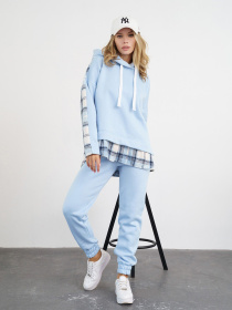 Спортивний костюм ISSA Plus модель SA-322_blue Фото