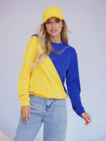 Світшот ISSA Plus модель 13499A_yellowblue Світшот ISSA Plus модель 13499A_yellowblue Фото