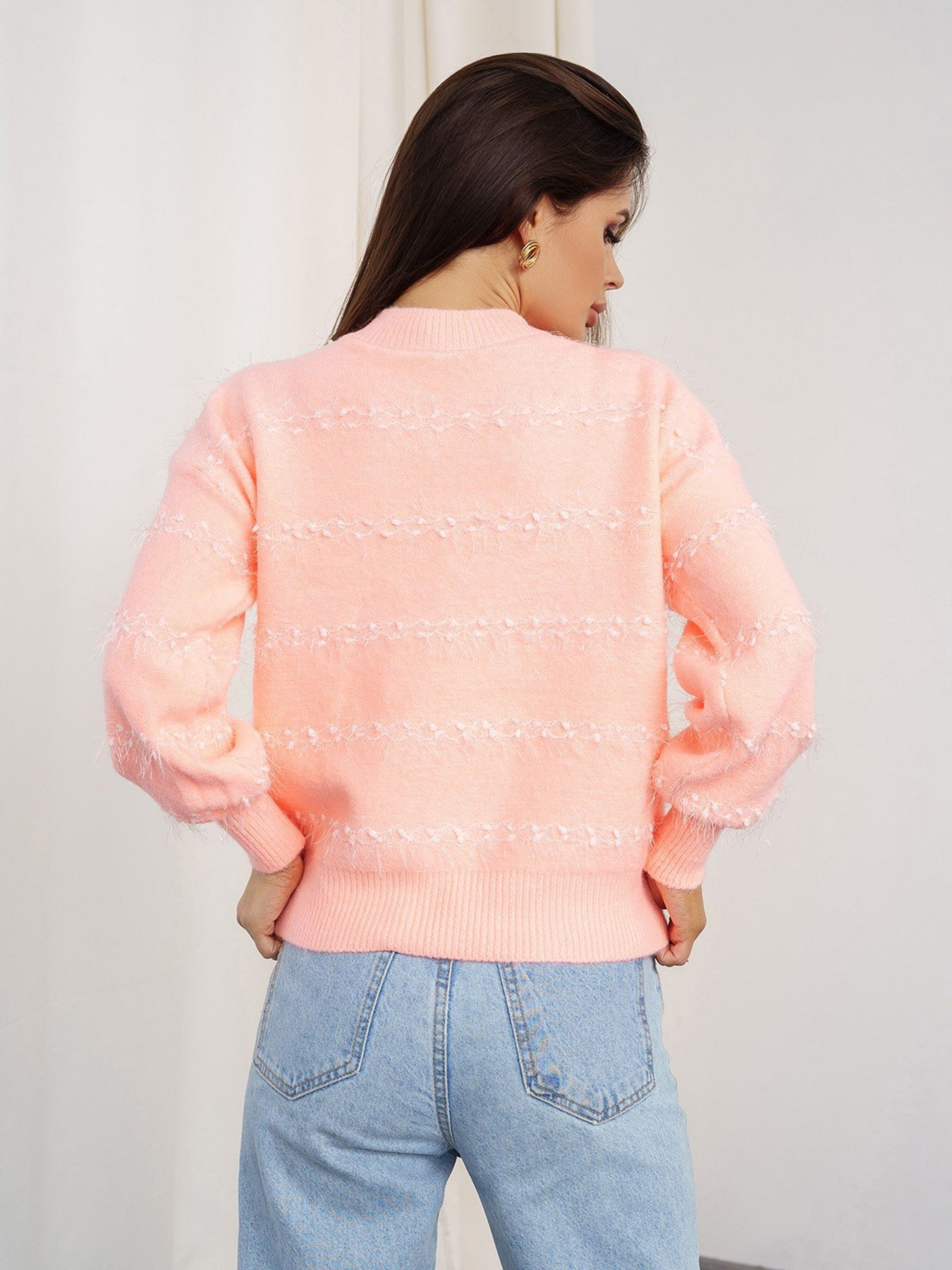 Свитер ISSA Plus модель WN20-320_peach Фото