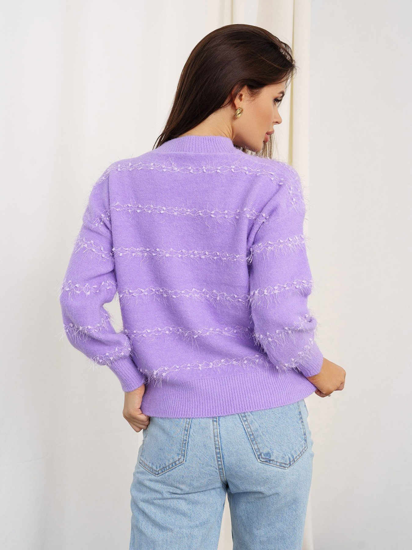 Свитер ISSA Plus модель WN20-320_lilac Фото