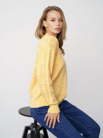 Светр ISSA Plus модель WN20-321_yellow Светр ISSA Plus модель WN20-321_yellow Фото