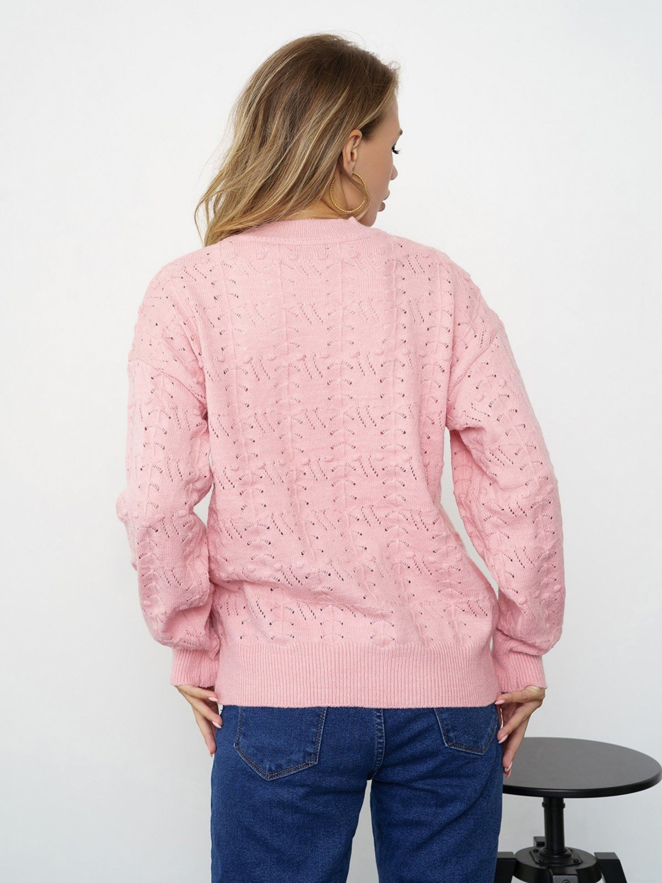 Свитер ISSA Plus модель WN20-321_pink Фото