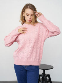 Светр ISSA Plus модель WN20-321_pink Фото